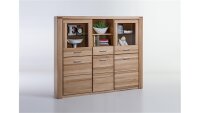 Highboard TABEA Schrank Vitrine Kernbuche teilmassiv