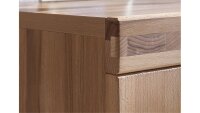 Vitrine Tabea Wildeiche teilmassiv Standvitrine 108x140 cm