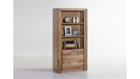 Wohnwand TABEA Anbauwand Glas Wildeiche teilmassiv
