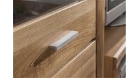 Wohnwand TABEA Anbauwand Glas Wildeiche teilmassiv
