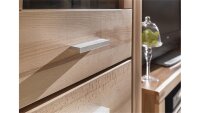 Vitrine TABEA Standvitrine Kernbuche teilmassiv 66x200 cm