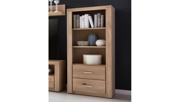 Regal TABEA Standregal Wildeiche Bianco teilmassiv 66 cm