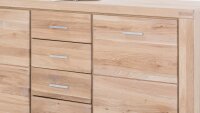 Sideboard TABEA Wildeiche Bianco teilmassiv Glas 155 cm