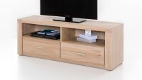 TV Board TABEA Holz Wildeiche Bianco teilmassiv 138 cm
