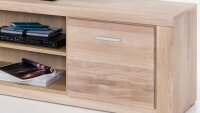 TV Board TABEA Wildeiche Bianco teilmassiv 175 cm
