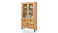 Vitrine TINA Standvitrine Buffet Schrank in Eiche...