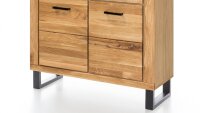 Vitrine TINA Standvitrine Buffet Schrank in Eiche teilmassiv geölt
