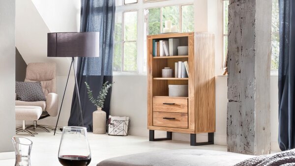 Regal TINA Standregal Ablage Schrank in Eiche teilmassiv geölt 66x140