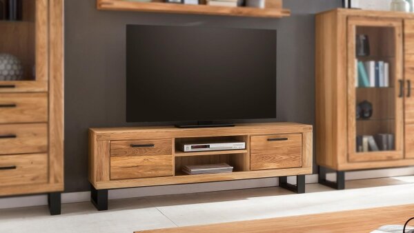 TV-Board TINA Lowboard Unterschrank in Eiche teilmassiv geölt 170x52