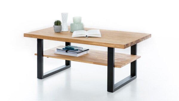 Couchtisch TINA Beistelltisch Wohnzimmer Eiche massiv geölt 115x65