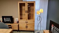 Vitrine 6505 NINA Glasvitrine Rustic Buche massiv geölt