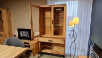 Vitrine 6505 NINA Glasvitrine Rustic Buche massiv geölt