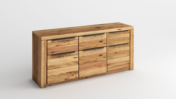 Sideboard 2556 GRETA Kommode in Eiche teilmassiv geölt