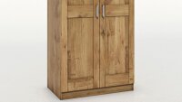 Kleiderschrank TONI 2 Schrank in Wildeiche teilmassiv 102 cm