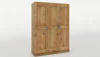Kleiderschrank TONI 3 Schrank Wildeiche teilmassiv 152 cm...