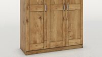 Kleiderschrank TONI 3 Schrank Wildeiche teilmassiv 152 cm...