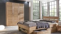Kleiderschrank LIA 3 Schrank Kernbuche teilmassiv 152 cm