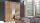 Kleiderschrank LIA 3S Schrank Kernbuche mit Spiegel 152 cm