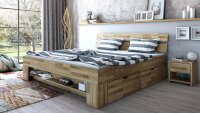 Schlafzimmer Set 4-tlg SARAH-TONI Wildeiche teilmassiv 180x200