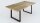 Esstisch 2528 Tisch in Wildeiche massiv mit U-Gestell 180x100