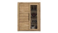 Wohnwand GRETA Schrank Set 4-tlg Eiche teilmassiv 338 cm