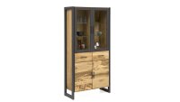 Vitrine 2273 JANNE Schrank in Eiche furniert 4-türig