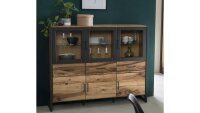 Highboard 2275 JANNE Schrank Vitrine in Eiche furniert...