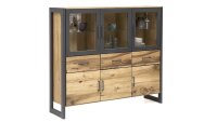 Highboard 2275 JANNE Schrank Vitrine in Eiche furniert...