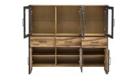 Highboard 2275 JANNE Schrank Vitrine in Eiche furniert 6-türig