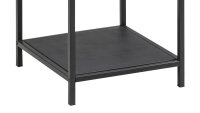 Regal SEAFORD schwarz 2 Glasböden Puristisches Design
