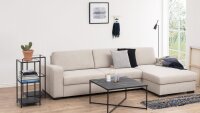 Regal SEAFORD schwarz 2 Glasböden Puristisches Design