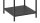 Regal SEAFORD schwarz 2 Glasböden Puristisches Design