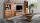 Vitrine LOLA Eiche teilmassiv Holz furniert schwarz