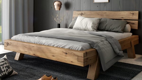 Futonbett HEINRICH Rustic-Eiche 140x200 cm