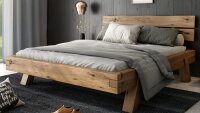 Futonbett HEINRICH Rustic-Eiche 180x200 cm Doppelbett