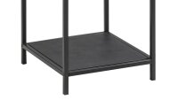 Regal SEAFORD schwarz 3 Glasböden Puristisches Design