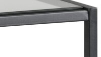 Regal SEAFORD schwarz 3 Glasböden Puristisches Design