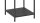 Regal SEAFORD schwarz 3 Glasböden Puristisches Design