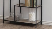 Regal SEAFORD schwarz matt Wildeiche Look Puristisch