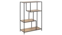 Regal SEAFORD schwarz matt Wildeiche Look Puristisch