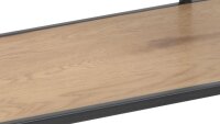 Regal SEAFORD schwarz matt Wildeiche Dekor 6 Ablagen