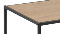 Couchtisch SEAFORD mattschwarz Wildeiche Look Puristisch