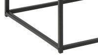 Couchtisch SEAFORD mattschwarz Wildeiche Look Puristisch