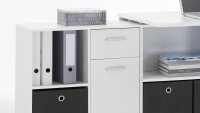 Schreibtisch LEXX Winkelkombination Tisch Bürotisch in weiß