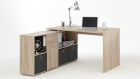 Schreibtisch LEXX Tisch Bürotisch in Sonoma Eiche sägerau