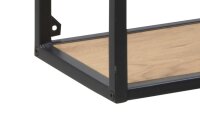 Wandregal SEAFORD schwarz matt Wildeiche Look Puristisch