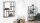 Wandregal SEAFORD schwarz matt Wildeiche Look Puristisch