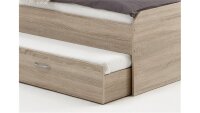 Bett PEDRO 4 90x200 Sonoma Eiche ausziehbare Gästeliege
