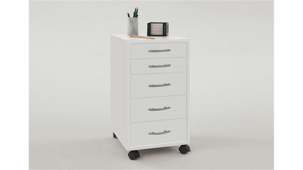 Rollcontainer FREDDY Bürocontainer Schrank Rollwagen weiß