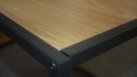 Konsolentisch SEAFORD mattschwarz Wildeiche Look Puristisch